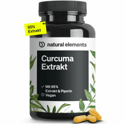 Curcuma Extrakt – Hochdosiert: Curcumingehalt EINER Kapsel entspricht 10.000mg Kurkuma – Hochdosiert aus 95% Extrakt – 90 Kapseln – Laborgeprüft, vegan und in Deutschland produziert Dose