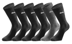 PUMA Crew Sock 3p Sportsocken 43-46 Black Combo