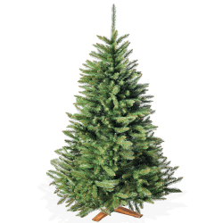 Künstlicher Weihnachtsbaum 180cm, in Premium Qualität mit Holzständer – Naturgetreu und mit dicht bestückten Zweigen – Künstliche Weihnachtsbäume Weihnachtsbaum 180 Cm