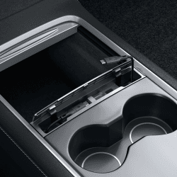 Spigen Tesla Model Y und Model 3 2021-2023 Ladekabel-Organizer Mittelkonsole Station, Ladekabelhalter entwickelt für Tesla Model Y 3 Zubehör, Multi-Kabelhalter für Kabelordnung, Tesla Zubehör