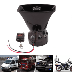 FARBIN Loud Polizei Sirene Horn Lautsprecher mit Fernbedienung 7 Sounds 12V 100W Wireless Notfall Sound Verstärker Alarm Horn Sirenen horn CC