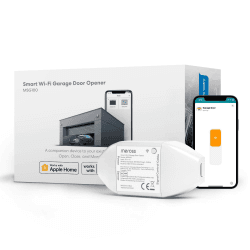 Meross Smart WLAN Garagentoröffner funktioniert mit Apple HomeKit, APP-Steuerung, kompatibel mit Alexa, Google Assistant und SmartThings, kein Hub erforderlich Single Single