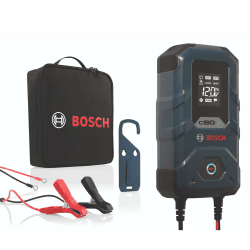 Bosch C80-Li Batterieladegerät, 15 Ampere, mit Erhaltungsladungs-Funktion - Autobatterie-Ladegerät für 6 V / 12 V Blei-Säure-, AGM-, EFB-, Gel-, SLI- Batterien sowie 12 V Lithium- (LiFePO4) Batterien C80-Li - 15A