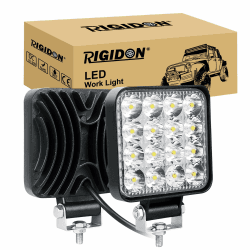 RIGIDON 2 Pcs Auto quad scheinwerfer, 3.3 Zoll mini 48W Spot Strahler offroad beleuchtung für SUV ATV Traktor LKW 4x4, 6000K Weiß led nebelscheinwerfer, led arbeitsscheinwerfer, led arbeitslicht 2 Pcs 48W quad led strahler