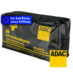 OKCars – Verbandskasten Auto – Erste Hilfe Set 2023 europaweit einsetzbar & StVO konform – KFZ Verbandstasche DIN 13164 zertifiziert – PKW Sanikasten (14,0 x 25,0 x 7,5 cm)