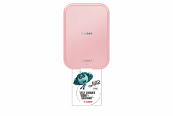 Canon Zoemini 2 Mini Fotodrucker – 3 Monate Disney+ gratis – mobil, tragbar, Hosentasche, Fotodruck 5x7,6 cm, kabellos für Smartphone + Tablet, Akku, App, Bluetooth, roségold [+ 10er Zink Druck-Set] Roségold Single Single