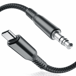 Basesailor USB C Aux Kabel 1.2M,Typ C auf 3,5mm Stecker Klinke Audio Adapter für Kopfhörer,Autoradios,Samsung Galaxy S21 S22 S23 Plus Ultra Note 10 20 A53 A54 A71 A72 5G,Tab S8 S9,iPad 10 Pro Air 4 5 1.2M Schwarz