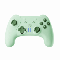 ECHTPower Switch Controller für Switch/OLED/Lite, Switch Pro Controller, 9 LEDs Wireless Controller für Switch mit Turbo, 6-Achsen, Aufwachen, Gyroskop, SYNC, Makro und Screenshot (Avocado)