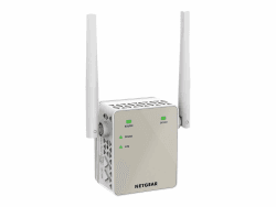 NETGEAR WLAN Repeater EX6120 WLAN Verstärker, AC1200 Dual Band WiFi, Abdeckung 2 bis 3 Räume & 20 Geräte, Geschwindigkeit bis zu 1200 MBit/s, kompaktes Design
