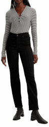 Levi's Damen 314 Shaping Straight Jeans 29W / 32L Black And Black