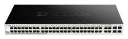 D-Link DGS-1210-48/E 48-Port Smart Managed Gigabit Switch (48x 10/100/1000Mbit/s, 4x Glasfaser SFP/Combo-Ports, lüfterlos & energiesparend) - Nur EU-Netzkabel 52 Port|48x1G|4x1G SFP Combo Aktuelle Version