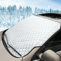 Frontscheibenabdeckung Auto, Scheibenabdeckung Auto Winter, Windschutzscheibenabdeckung,Windschutzscheibe Abdeckung Faltbare, Autoscheiben Abdeckungen FüR Die Gegen Schnee, EIS, Frost, Staub, Sonne 145x100 CM