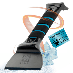 King Kong State Eiskratzer 2 in 1 - Auto-Eiskratzer mit Frost- und Ice- Klinge für freie Autoscheiben im Winter