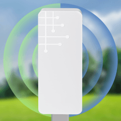 Outdoor Wetterfester WLAN Verstärker, 1200M Dual Band WLAN Repeater Outdoor mit Repeater/AP/Router Modus, 5.8Ghz+2.4Ghz Eingebaute versteckte Antenne, IP65 Regenfest Staubdicht für den Außenbereich Weiß