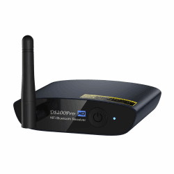 1Mii HiFi Bluetooth 5.3 Musikempfänger für Heimstereoanlage mit LDAC, Bluetooth Audio Adapter mit Audiophile DAC aptX HD, RCA Optischer Ausgang für AV-Empfänger oder Stereo-Verstärker - DS200Pro Blau