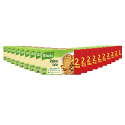 Knorr Rahm Soße leckere hellbraune Sauce ohne geschmacksverstärkende Zusatzstoffe 18x 68 g Rahm 68 g (18er Pack )