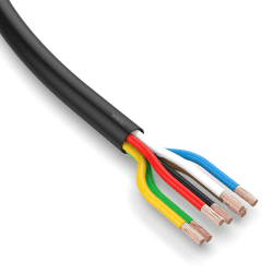 AUPROTEC KFZ Kabel 6x1,5 mm² + 1x2,5 mm² 10m rund FLRYY I Autoelektrik Rundkabel Fahrzeugkabel/Fahrzeugleitung I 7 poliges Kabel für Anhänger geeignet 10m Meter 6 x 1,5 mm² + 1 x 2,5 mm² rund