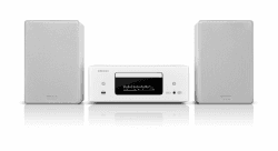 Denon CEOL N-12DAB Kompaktanlage, HiFi Verstärker mit Lautsprechern, CD-Player, Musikstreaming, HEOS Multiroom, Bluetooth, WLAN, AirPlay 2, Alexa Kompatibel, 2 Optische TV-Eingänge, DAB+ Radio Weiß