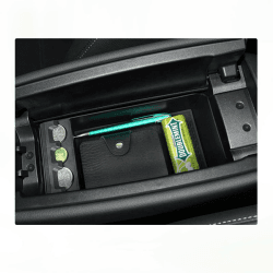 BIXUAN Aufbewahrungsbox kompatibel mit Mercedes Benz A-Klasse W177 V177 2018-2022/B-Klasse W247 /GLA H247 SUV/CLA C118 GLB X247 Mittelkonsole Organizer Innen Aufbewahrung Schwarz