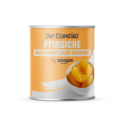by Amazon Pfirsiche, halbe Frucht, leicht gezuckert, 820g (1er-Pack) Pfirsische 820g (1er-Pack)