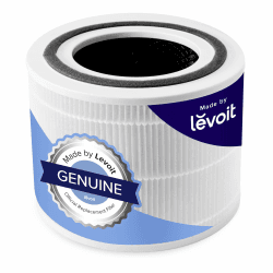 LEVOIT Core 300 und Core 300S Originaler Ersatzfilter, HEPA Filter hocheffizienter Aktivkohlefilter und Vorfilter gegen 99,97 Prozent von Staub Pollen Allergene für Allergiker Raucher, Weiß Standardfilter
