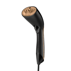 Philips Steam&Go Tragbarer Dampfglätter – 1300 W, konstante Dampfleistung 24 g/min, kompaktes und ergonomisches Design, SmartFlow-Heizplatte, schwarz (GC365/80) Schwarz/Gold kein Zubehör
