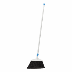 Amazon Basics - Robuster Besen, Blau/Weiß