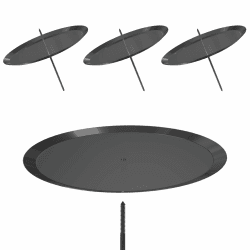 Adventskranz Kerzenhalter, 7.5cm Schwarz Adventskerzenhalter Metall Kerzenleuchter 4 Stück, für Adventskranz Weihnachten Kerzenteller Mit Dorn