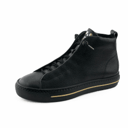 Paul Green Damen, Frauen Low-Top Sneaker 38 EU Schwarz 02x