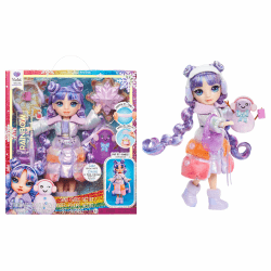 Rainbow High Winter Wonderland - Violet (Lila) - 28 cm Modepuppe, mit verstecktem magischem Schnee, der Sich mit Wasser aufbläst, mit Schneemann-Set, geeignet für Kinder von 4-12 Jahren und Sammler Violet (Purple)