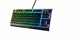 SteelSeries Apex 3 TKL - RGB Gaming-Tastatur - Kompakter Tenkeyless-Formfaktor - 8-Zonen-RGB-Beleuchtung - Englisch (QWERTY) Layout Englisch Tastatur (QWERTY)