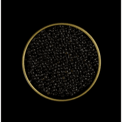 Schwarzer Störkaviar | Sibirischer Stör | Acipenser baerii | Fischkaviar | Malossol-Kaviar | Schwarzer Kaviar | Marke - TSARINE Caviar | Kostenlose Express-Kühllieferung (30g)