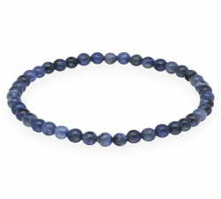 Lebensquelle Plus Mini Kugelarmband | 4-5mm | Hochwertiges Edelsteinarmband Dumortierit