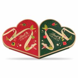 Lindt Schokolade Pärchen Adventskalender 2024 | 505g | süße Überraschungen hinter 2 x 24 Türchen, zum teilen mit Ihren Liebsten | Schokolade für die Weihnachtszeit | Schokoladengeschenk Schokolade 252 g (2er Pack)