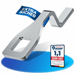 LAINFELD Heckklappenaufsteller | 10 cm Heckklappen Aufsteller | Türsicherung kompatibel mit VW T5 T6 Volkswagen Camper California Comfortline Beach Kurz (10 cm)