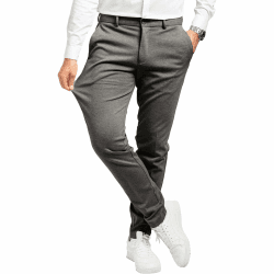 Performance Pants Herren - Stilvolle Slim Fit Herren Hosen Stretch - Hosen Herren Stretch - Angenehme Praktische Männer Hosen für Business & Freizeit - Bequeme Stoffhose Herren 36W / 32L Dunkelgrau