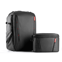 PGYTECH OneMo 2 25-33L Kamerarucksack mit Umhängetasche Professionelle, Fotorucksack Groß mit Laptopfach Kamera Rucksack Wasserdicht Kompatibel für Sony/Canon/Nikon/DSLR/DJI/FPV, Schwarz 25-33L Schwarz