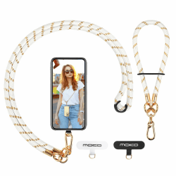 MoKo Handykette Universal, Verstellbar Schlüsselband mit Handschlaufe, Handyband Handy Lanyard zum Umhängen, Umhänge-Handyband × 1, Handschlaufe x 1, Lanyard-Patch × 2, Platinum