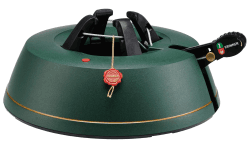 KRINNER Weihnachtsbaum Christbaumständer Comfort M Grün 36cm inkl. Fußpedal-und Einseiltechnik für Baumhöhe bis 2,5m MADE IN GERMANY 94125 10 cm