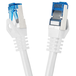 BIGtec 15m CAT.7 Patchkabel Netzwerkkabel Gigabit Patch DSL LAN Ethernet Kabel weiß Kupferkabel doppelt geschirmt (RJ45 Stecker Cat-7 S/FTP PIMF) CAT.7 Patchkabel 15m weiß