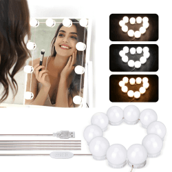 Weihnachtsgeschenke für Frauen, Winzwon LED Spiegelleuchte, Geschenke für Freundin, Mama, Schminktisch Beleuchtung Schminklicht Spiegellampe Makeup Lampe (Ohne Spiegel)