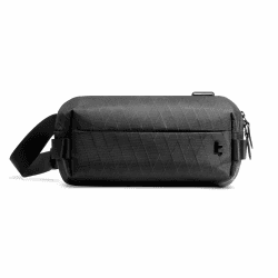 tomtoc X-Pac Sling Bag für Herren Damen, EDC Umhängetasche Schultertasche Crossbody Bag, 3 Liter Brusttasche Bauchtasche für Reise Travel Alltag, Schwarz 3 Liter X-pac Schwarz