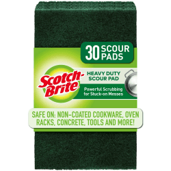 Scotch-Brite Robuste Scheuerschwämme, Scheuerschwämme für Küche und Geschirrreinigung, 30 Stück 30 Pads Standard