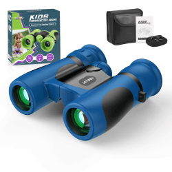 Fernglas für Kinder - Vergrößerung 8X21, Kindertagsgeschenke Einschulung Junge & Outdoor Spielzeug Mini Fernglas Klein Spielzeug für Draußen，Wandern, Camping und Erkundungen -Weihnachten Geschenke Navy Blau