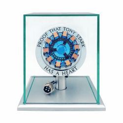 Lonyiabbi 1:1 Arc Reactor MK1 Model LED Light Vibration Sensing Control USB Interface Finished Product Display Box Toys Gift