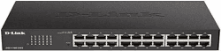 D-Link DGS-1100-24V2/E Gigabit Smart Switch (24 Ports, 10/100/1000 Mbit/s, einfache Plug & Play-Installation, lüfterlos) - Nur EU-Netzkabel, Schwarz Aktuelle Version 24 Port|24x1G