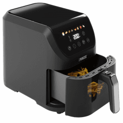 Princess Slim Airfryer 5L - 1500 W - leiser Betrieb (55 db) - Platzsparendes Design - Ölfrei - 8 Kochprogramme - Einstellbarer Thermostat - Antihaftbeschichtung - 182240 Bunte Symbole 5L