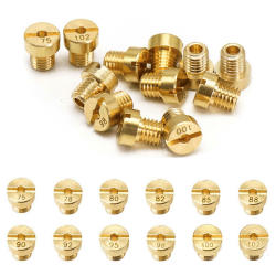 TONAUP 12 Stück Vergaser Düsen M5, 5mm Vergaser Hauptdüse Set, Dellorto Düsenset M5 für Roller Motorrad Schaltmoped, 75-102 75~102
