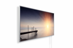 Infrarotheizung mit Bild – Bildmotiv – TÜV SÜD - 600 Watt Bildheizung - Weißer Rahmen (03. Steg Seitlich) 600 W A003. Steg Seitlich
