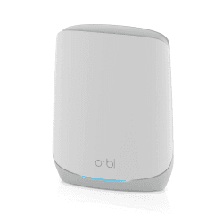 NETGEAR Orbi RBS760 WiFi 6 Mesh WLAN Satellit (zusätzliche 175 m² Abdeckung, 5.400 MBit/s Geschwindigkeit, 11AX Tri-Band Mesh Repeater kompatibel mit RBK76x Orbi WiFi6 Systemen) AX5400 Satellite